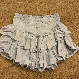 Juniors ruffle skirt with shorts